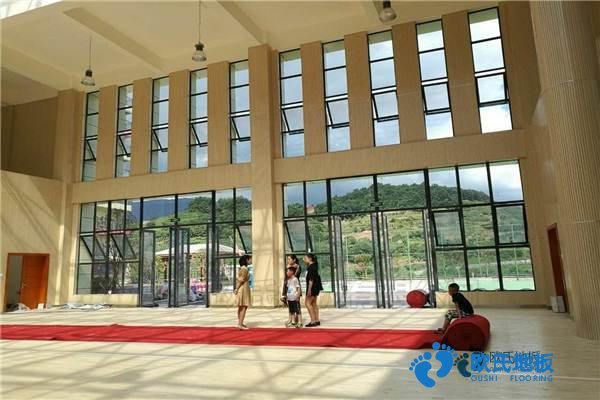學(xué)校籃球場(chǎng)地木地板沖擊測(cè)試